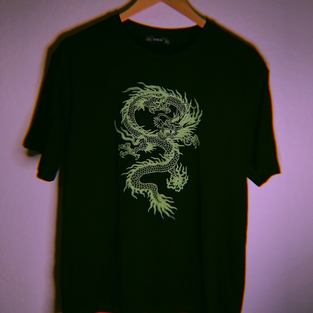 🐉NEON GREEN DRAGON SHORT SLEEVE TEE🐉